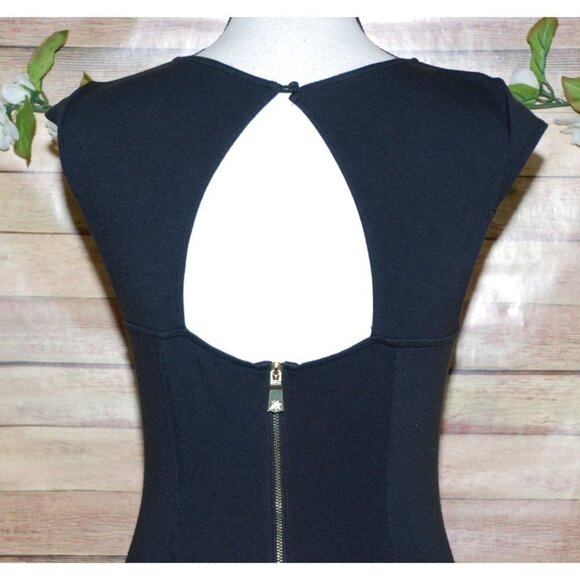 Kate Young Ladies Black Dress Size 2 Fit And Flare Back Zip Whimsy Goth - Picture 7 of 12